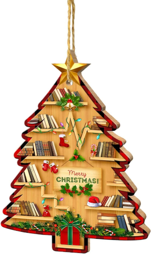 Christmas Tree Bookshelf Ornament